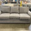 LA-Z-BOY MicroFiber-Like Soft Grey Roll Arm Sofa