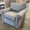 LA-Z-BOY MicroFiber-Like Soft Grey Roll Arm Sofa Chair