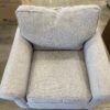 LA-Z-BOY MicroFiber-Like Soft Grey Roll Arm Sofa Chair