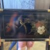 Black Framed Hand Painted Bird Mirror