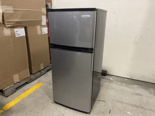 VISSANI Silver Faced Black Mini Fridge Model #HVDR450SE