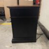 TRESANTI Black Window Faced Nightstand with Built-In Power