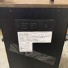 TRESANTI Black Window Faced Nightstand with Built-In Power