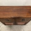 PHILCO Vintage Red Wood Record Cabinet and AM/FM Radio