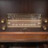 PHILCO Vintage Red Wood Record Cabinet and AM/FM Radio