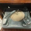 PHILCO Vintage Red Wood Record Cabinet and AM/FM Radio