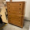 HICKORY WHITE Biedermeier Mid-Century 6 Drawer Tallboy Dresser
