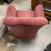 Crimson Red Shelled Back Small Chair