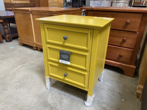 THRESHOLD Lemon Yellow 3 Drawer Accent Table