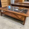 Ocher Toned Farmhouse Style Coffee Table