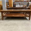 Ocher Toned Farmhouse Style Coffee Table