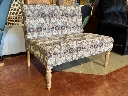 Deep Lightweight Rustic Wood Leg Bench
