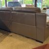 Brown Faux Leather Power Recliner Sofa