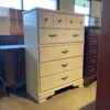 White 5-Drawer False Front Dresser