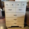 White 5-Drawer False Front Dresser