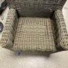 RESTORATION HARDWARE Wicker Outdoor Chair with Arms