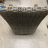 RESTORATION HARDWARE Wicker Outdoor Chair with Arms