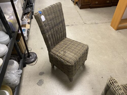 RESTORATION HARDWARE Wicker Armless Outdoor Chair