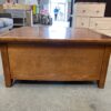 J.C. HOOK BASSETT Solid Chestnut Checker Framed 2 Drawer Coffee Table