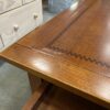 J.C. HOOK BASSETT Solid Chestnut Checker Framed 2 Drawer Coffee Table