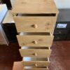 Slim Blonde Lightweight 5-Drawer Dresser