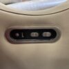 Light Grey Wood Armed Electric Swivel Recliner