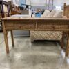 WICKER BY HENRY LINK 2 Drawer Vintage Sofa Table