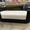 RESTORATION HARDWARE Black Slatted Reclaimed Oak Oval Day Bed