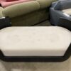 RESTORATION HARDWARE Black Slatted Reclaimed Oak Oval Day Bed