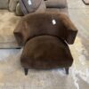 Brown Silver Bracketed Armchair
