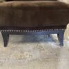 Brown Silver Bracketed Armchair