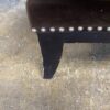 Brown Silver Bracketed Armchair