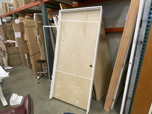 Light Pine Solid Core Framed Door