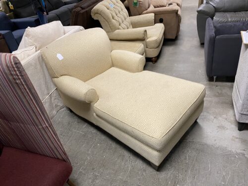 CRATE AND BARELL Tan Spiraled Chaise