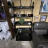 Tilting Dark Cherrywood Bookcase