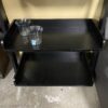 Tilting Dark Cherrywood Bookcase