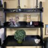 Tilting Dark Cherrywood Bookcase