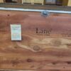 LANE Red Cedar Storage Bench with Brown Squares Cushion
