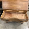 Vintage Oak Glass Hutch Topped Secretary Desk