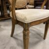 Modern Starburst Patterned Dining Table with 6 Rattan Chairs