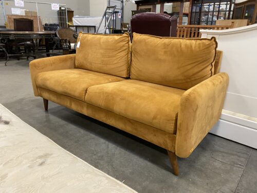 Summer Squash Modern Beveled Edge Sofa