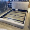 NORTHRIDGE HOME Grey Upholstered King Bed Frame