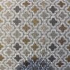 Tan Quatrefoil 3 Seater Sofa