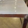 Filmed Glass Top Metal Base Table