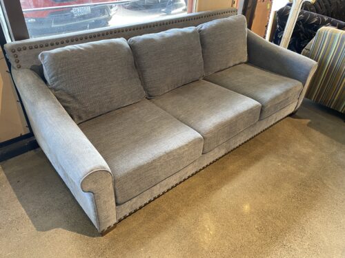 Light Blue Studded Couch