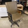 Taupe Leather Office Chair
