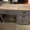 Grey and Wood Desk with Lift Top