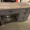 Grey and Wood Desk with Lift Top