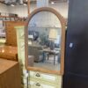 Aged Wood Dresser with Matching Vanity Mirror
