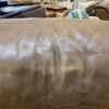 Brown Leather Recliner With Wood Frame